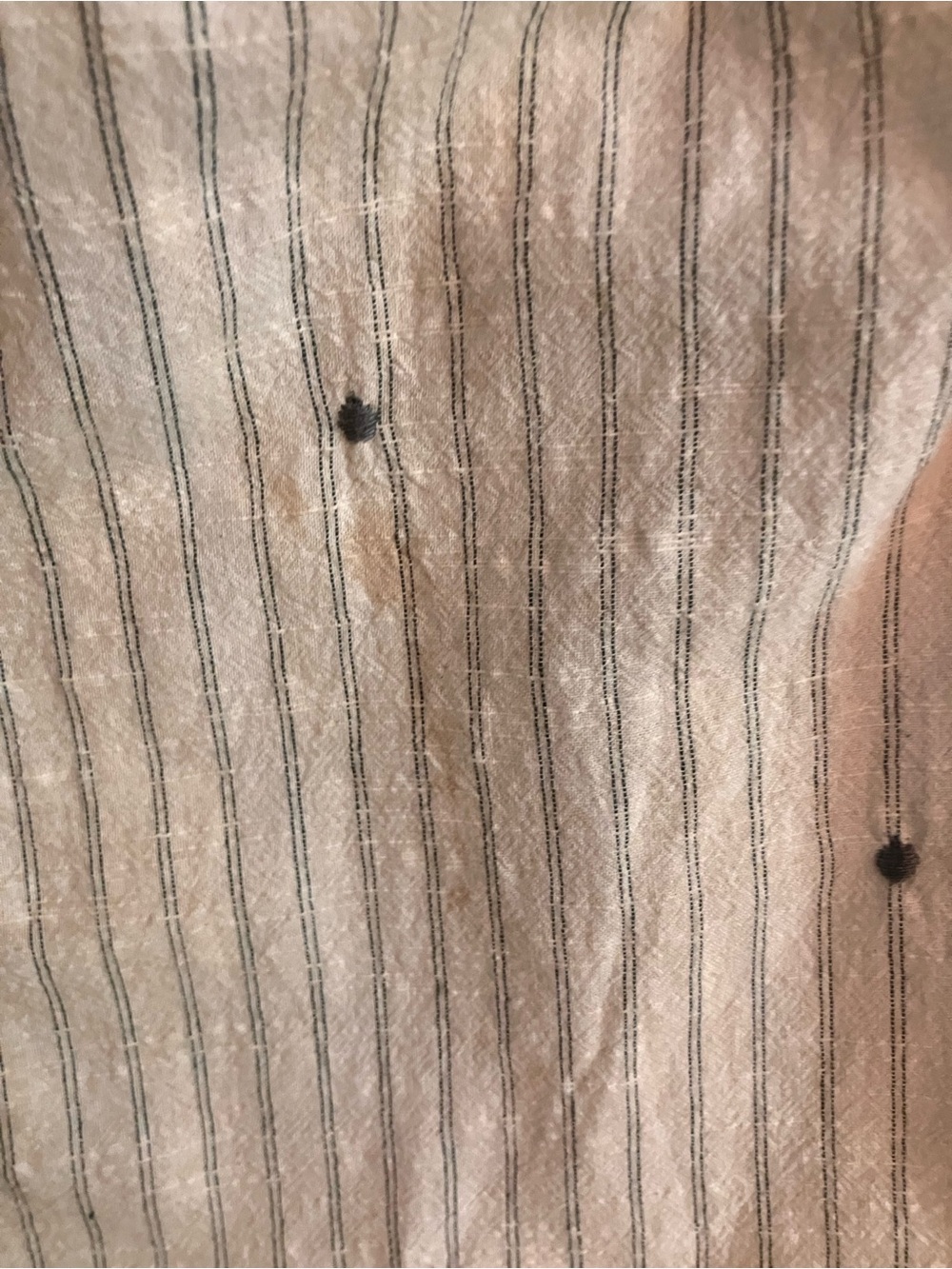 A Rare Bird Smocked Off-Shoulder Cream Striped Button-Front Tea Stained Top
NWT - Picture 6 of 10